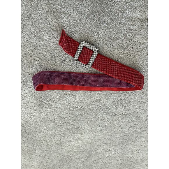 Benedetta Bruzziches Elegant Red Strass Venus Belt NWOT main image 4